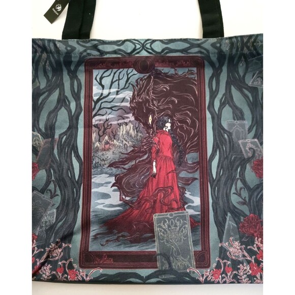 NWT Fairyloot Canvas Tote Bag One Dark Window by Rachel Gillig 17X13 - Picture 1 of 7
